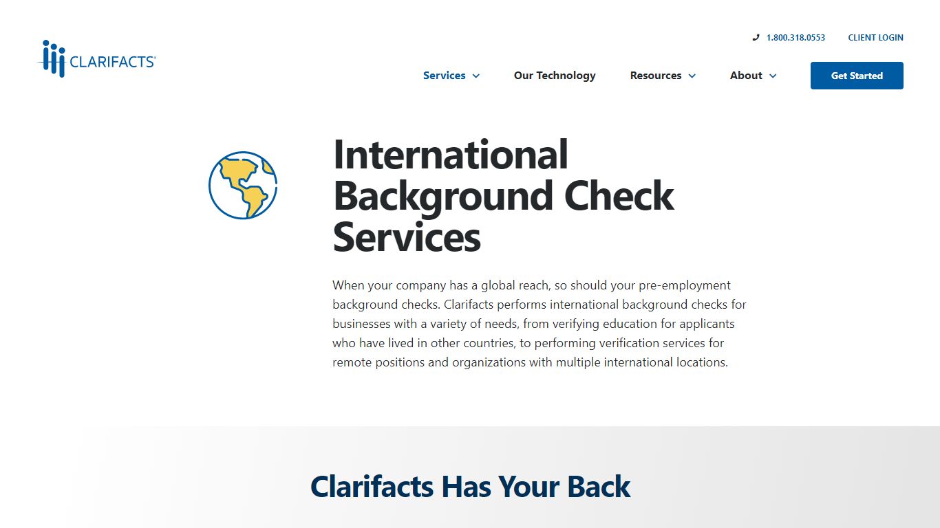 International Background Check Services - Clarifacts